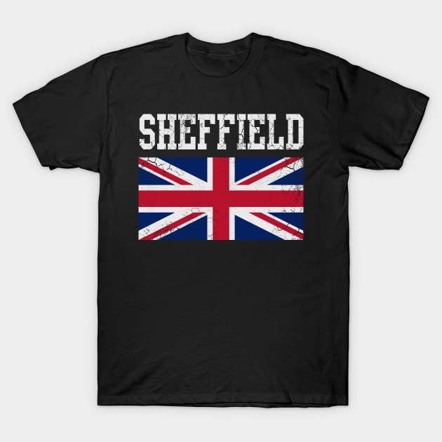 Sheffield United Kingdom Flag T-Shirt by E